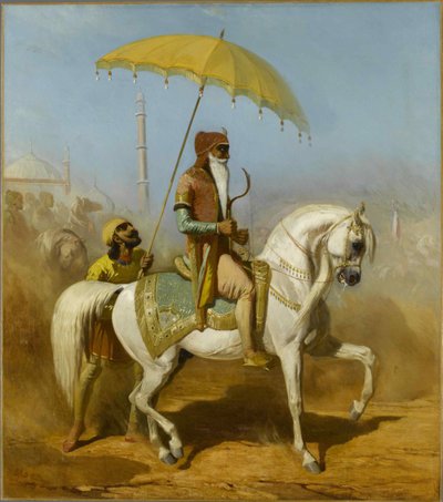 Portrét maharádže Randžíta Singha. od Alfred Dedreux