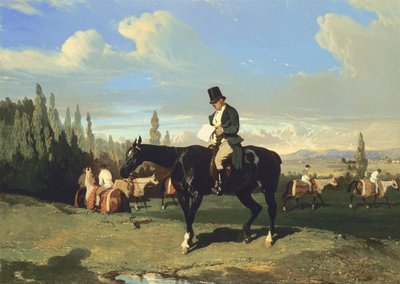 Trenér (olej na plátně) od Alfred Dedreux