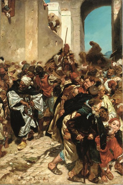 Maročtí vězni (olej na plátně) od Alfred Dehodencq
