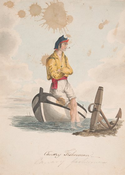 Kanárský rybář od Alfred Diston