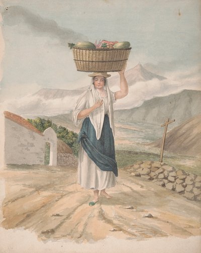 Žena huckster z Port Orotava od Alfred Diston