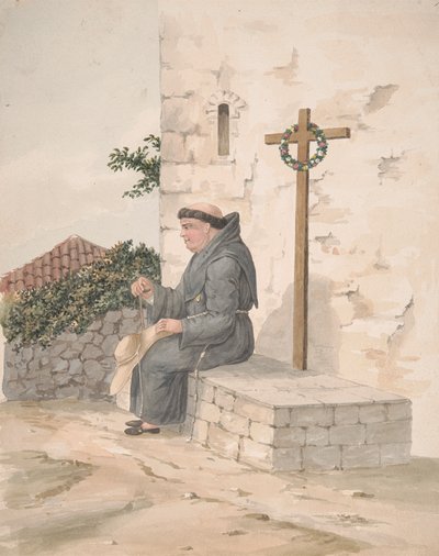 františkánský mnich od Alfred Diston