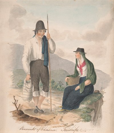 Rolníci z Chasna, Tenerife od Alfred Diston