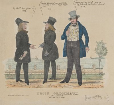 Tři povaleči Tři originály, 1836-41. od Alfred E. Baker