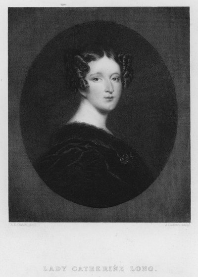 Lady Catherine Long (rytina) od Alfred Edward (after) Chalon