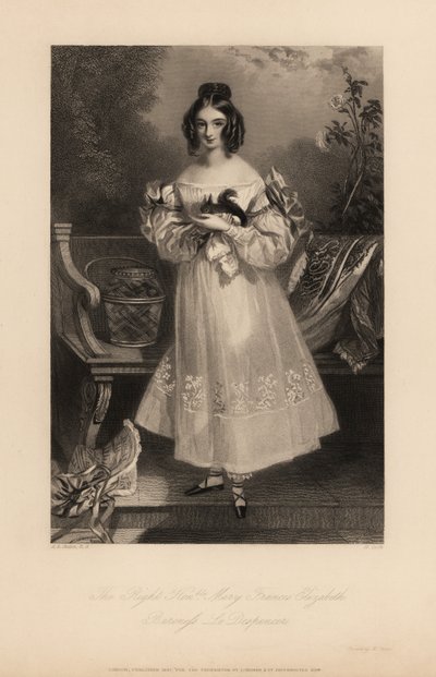 Mary Frances Elizabeth Stapletonová od Alfred Edward (after) Chalon