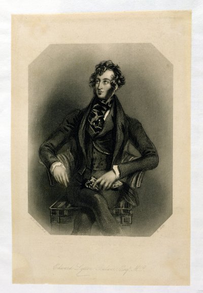 Edward Lytton Bulwer (1803-73), ryl H. Cook od Alfred-Edward Chalon