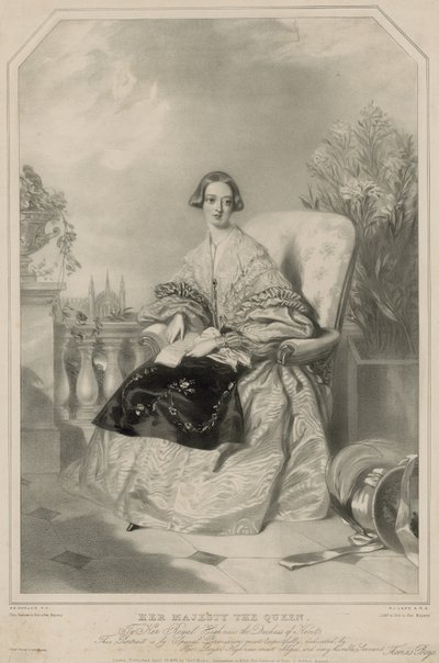 Královna Viktorie od Alfred Edward Chalon