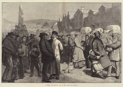 Veletrh nájmu a soch v severní Anglii od Alfred Edward Emslie