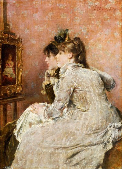 Obdivovat portrét, 1879 od Alfred Emile Stevens