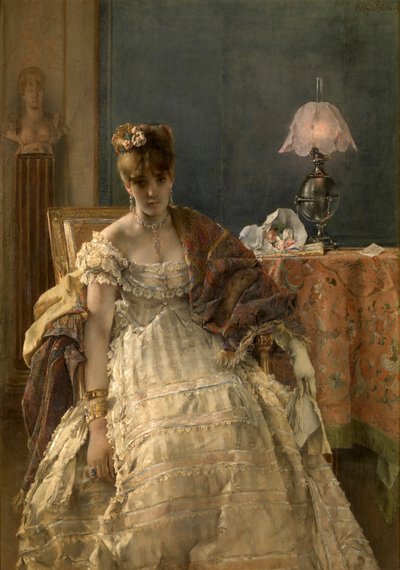 Zoufalý (olej na panelu) od Alfred Emile Stevens