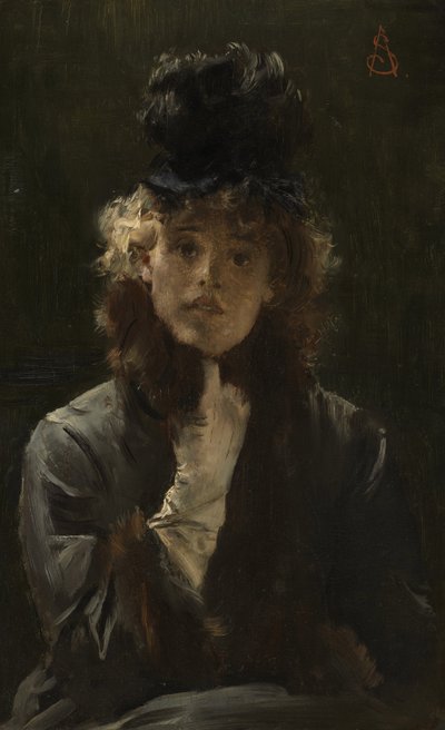Pařížská sfinga, kolem roku 1880 od Alfred Emile Stevens