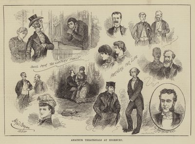 Amatérská divadla v Highbury od Alfred Gish Bryan