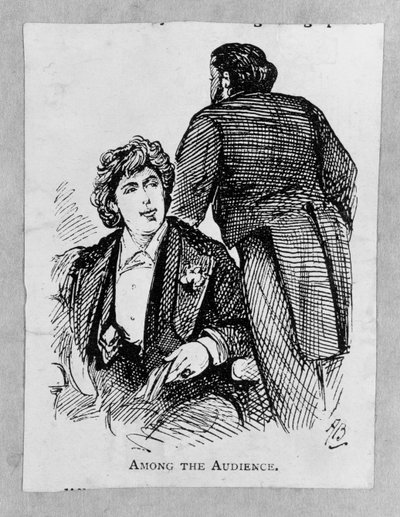 Oscar Wilde (1854-1900) Mezi diváky od Alfred Gish Bryan