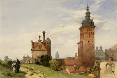 Pohled u Moskvy, 1836 (wc na papíře) od Alfred Gomersal Vickers