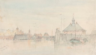 Harbour, Hamburk od Labe od Alfred Gomersal Vickers