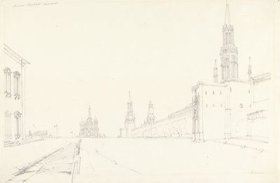 Moskva, 1827 (grafit na papíře) od Alfred Gomersal Vickers