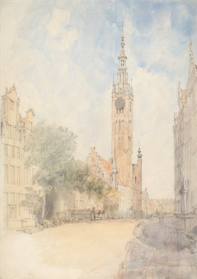 Radnice, Gdaňsk od Alfred Gomersal Vickers