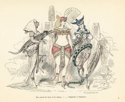 Salammbo a Potifarova manželka v exotických šatech, Kartágo, 3 od Alfred Grevin