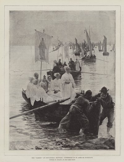 Pardon v Concarneau, Bretaň, Sesterstvo svaté Anny de Fouesnant od Alfred Guillou