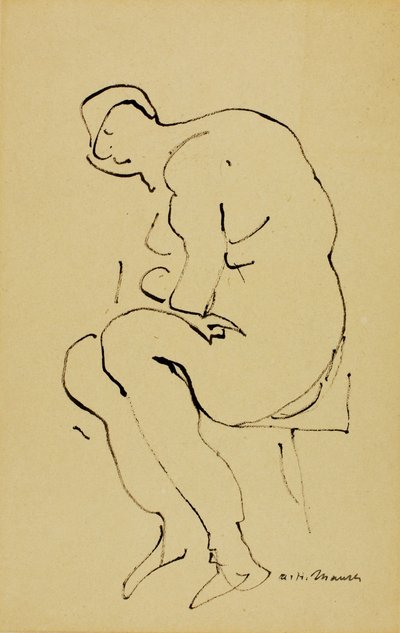 Sedící akt od Alfred H. Maurer