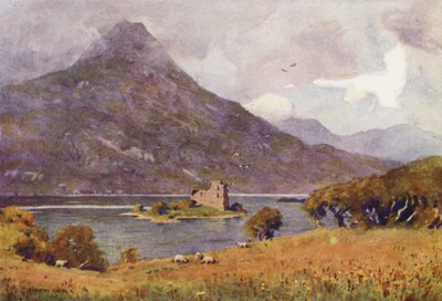 Hrad Ballynahinch, Connemara od Alfred Heaton Cooper