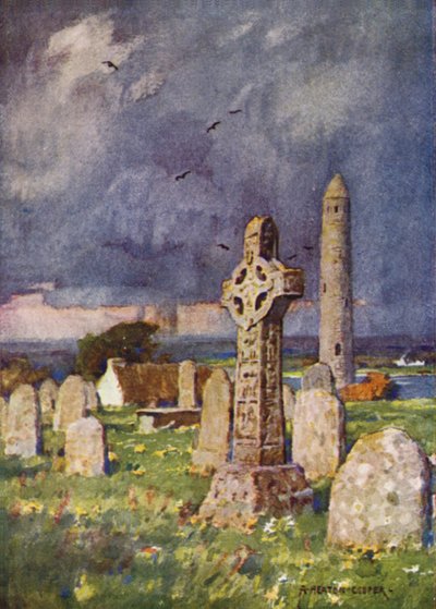 Clonmacnoise, hrabství Roscommon od Alfred Heaton Cooper