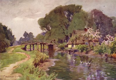 Flatford Bridge, Suffolk od Alfred Heaton Cooper