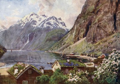 Geirangerský fjord od Alfred Heaton Cooper