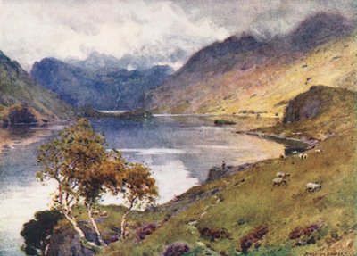 Lake District: Crummock Water a Buttermere (barevná litografie) od Alfred Heaton Cooper