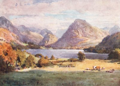 Lake District: Loweswater (barevná litografie) od Alfred Heaton Cooper
