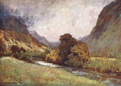 Lake District: John, poblíž Keswicku (barevná litografie). od Alfred Heaton Cooper