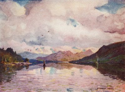 Odrazy, Kylemore Lough od Alfred Heaton Cooper