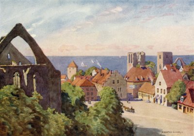 Město Visby od Alfred Heaton Cooper