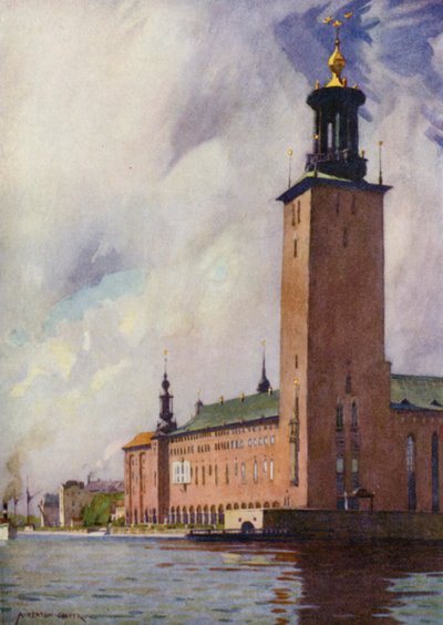 Radnice, Stockholm od Alfred Heaton Cooper