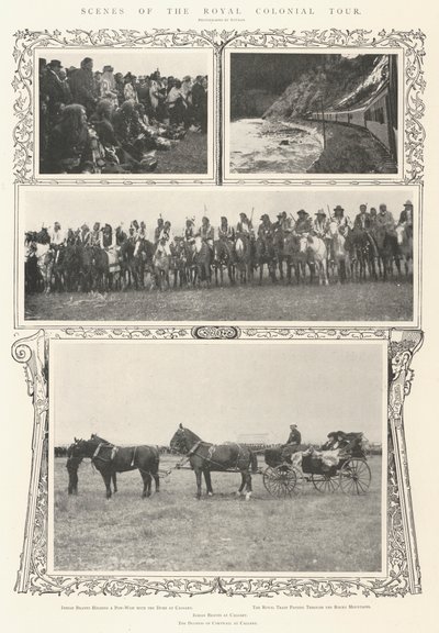 Scény královského koloniálního turné od Alfred Hugh Fisher