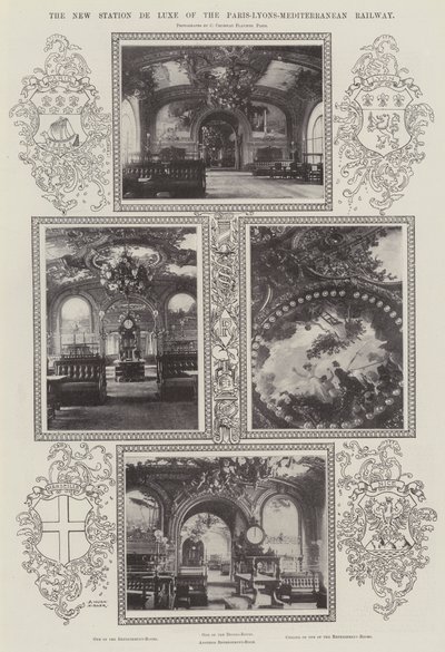 Nové nádraží De Luxe na železnici Paříž-Lyons-Středomoří od Alfred Hugh Fisher