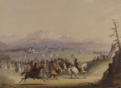 Kavalkáda od Alfred Jacob Miller