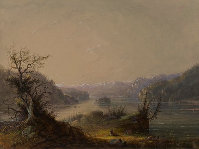 Jezerní scéna od Alfred Jacob Miller