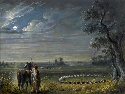 Léčebné kruhy od Alfred Jacob Miller