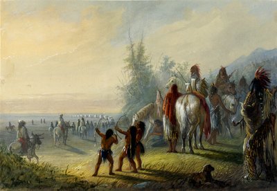 Stěhování tábora od Alfred Jacob Miller