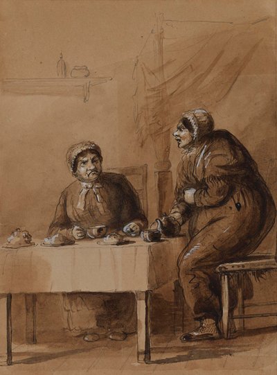 Sairey Gampová a Betsy Prigová od Alfred Jacob Miller