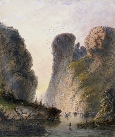 „Ďáblova brána“ od Alfred Jacob Miller