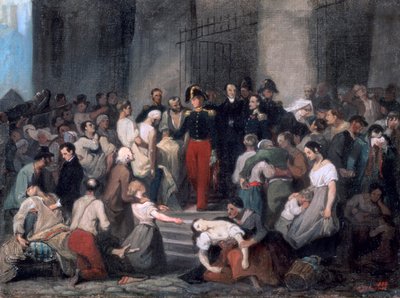 Vévoda z Orleansu .. Během epidemie cholery, c1830 od Alfred Johannot