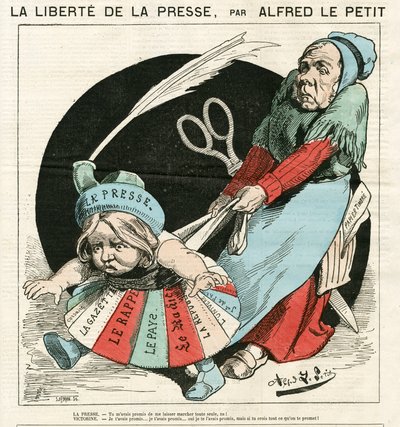 Obálka "Le Grelot", Satirical in Color od Alfred Le Petit