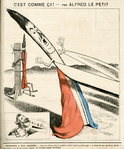 Obálka „“Le Grelot“, číslo 142, Satirický v barvách od Alfred Le Petit