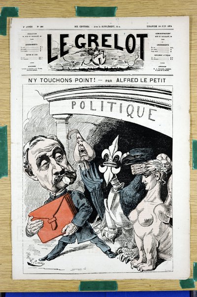 Obálka „“Le Grelot“, číslo 166, Satirický v barvách od Alfred Le Petit