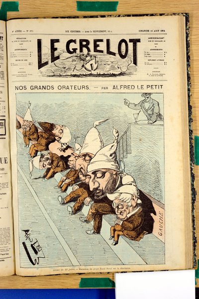 Obálka „“Le Grelot“, číslo 175, Satirický v barvách od Alfred Le Petit