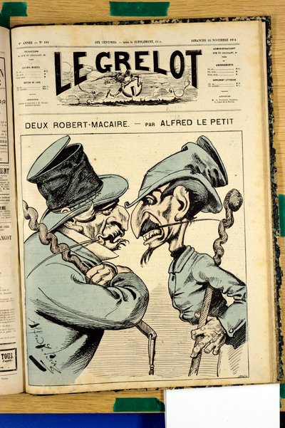 Obálka „“Le Grelot“, číslo 189, Satirický v barvách od Alfred Le Petit