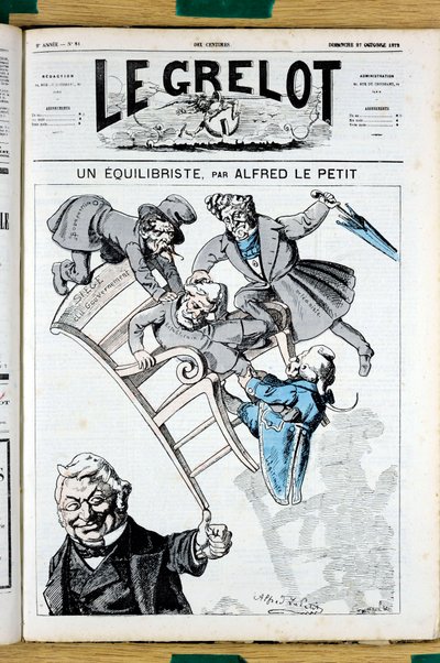 Obálka „“Le Grelot“, číslo 81, Satirický v barvách od Alfred Le Petit